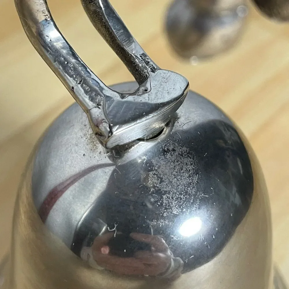 Vintage 1996 Silver Plated Christmas Bell from The International Silver Company